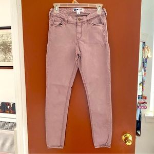Pink Old Navy Rockstar Super Skinny Jeans